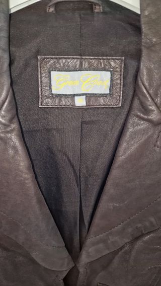 Cazadora de piel mujer talla 40