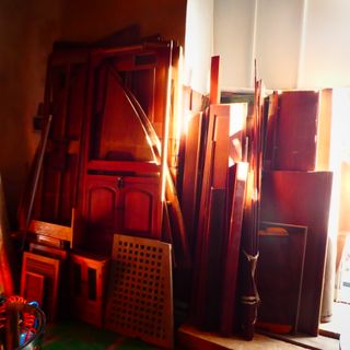 Lote madera teca preciosa interior yate