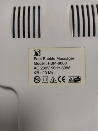 Bañera de hidromasaje para pies