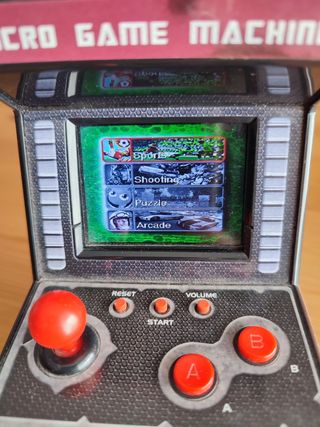 Máquina retro de juegos recreativos