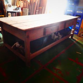 Mesa antigua grande de sastre