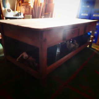 Mesa antigua grande de sastre