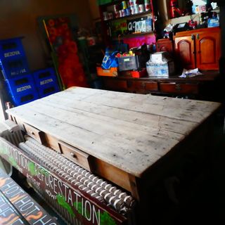 Mesa antigua grande de sastre