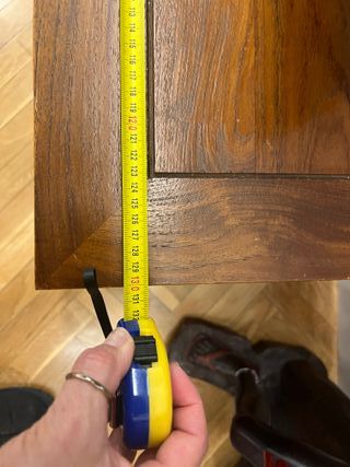 Mueble TV madera maciza colonial