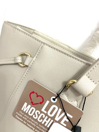 Love moschino borsa donna mod neverfull  beige