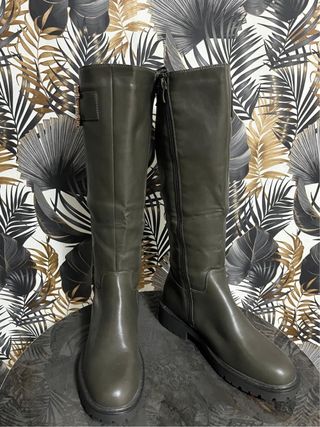 Stivali alti verde militare 38