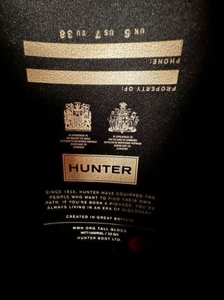 Botas Hunter azules talla 38