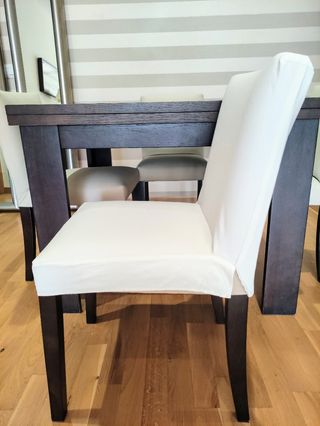 4 Sillas tapizadas y funda El Globo Muebles