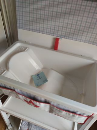 Bañera Bebé y Bolso, con etiqueta, Stock de Tienda