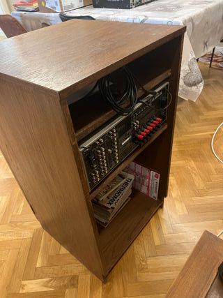 Mueble auxiliar salón madera maciza colonial