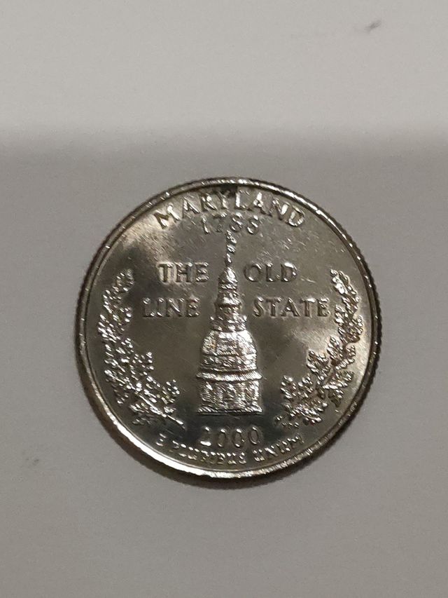 Quarter dollar Maryland 1788