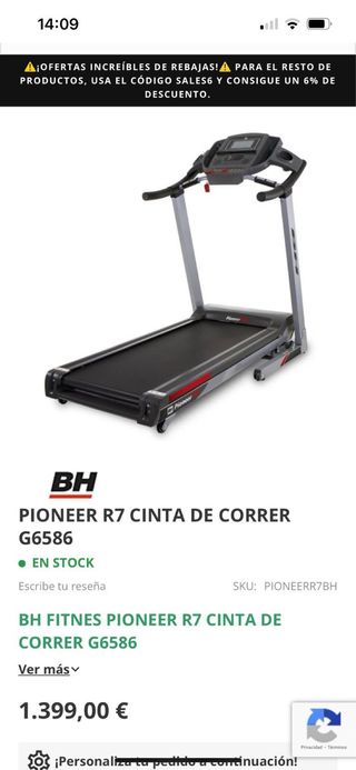 Cinta de correr Pioneer R7