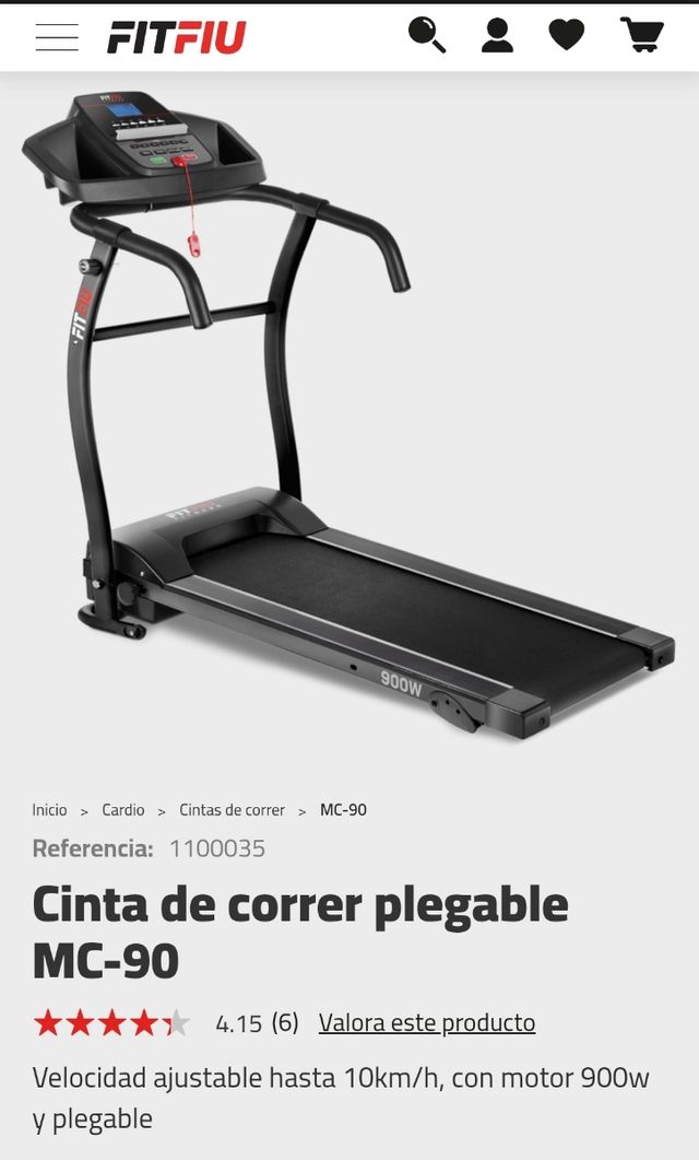 Cinta de correr Fitfiu C-90