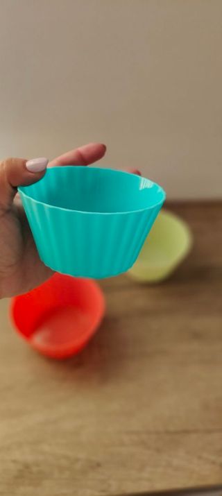 Quattro Coppette gelato vari colori in plastica