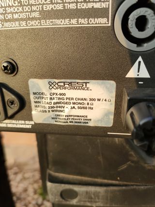 Etapa potencia crest audio cpx900