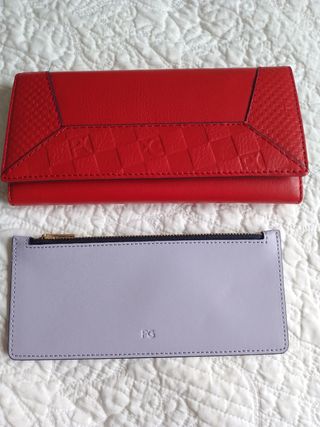 Cartera roja de Purificación García