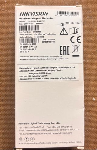 Allarme contatto magnetico radio hikvision