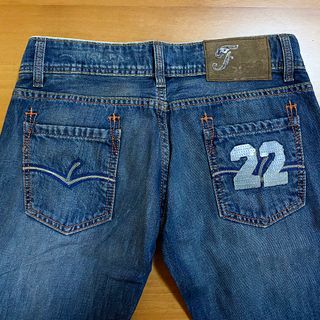 Frutta Denim Jeans 28 Blu Casual Alternative Y2K