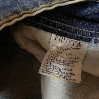 Frutta Denim Jeans 28 Blu Casual Alternative Y2K