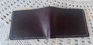 Cartera cuero artesanal