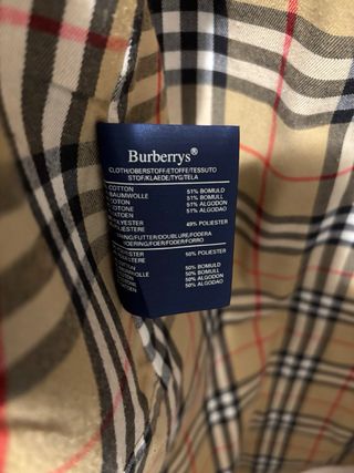 Impermeabile uomo Burberrys