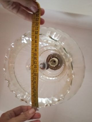 Lampara antigua de cristal 