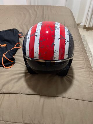 Casco moto custom