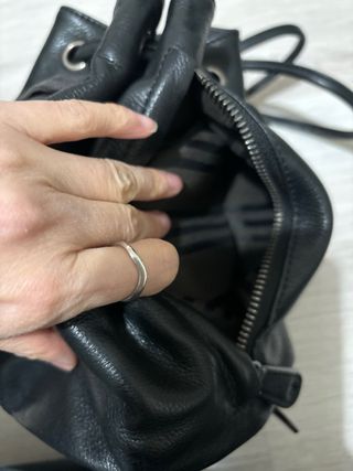 Mochila de piel auténtica