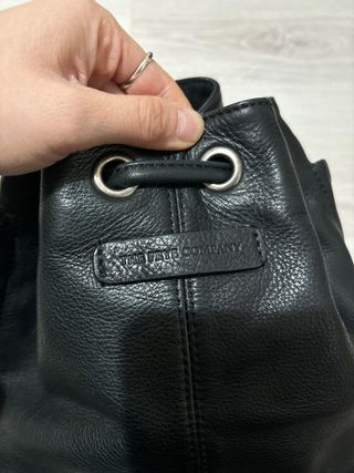 Mochila de piel auténtica