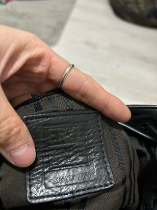 Mochila de piel auténtica