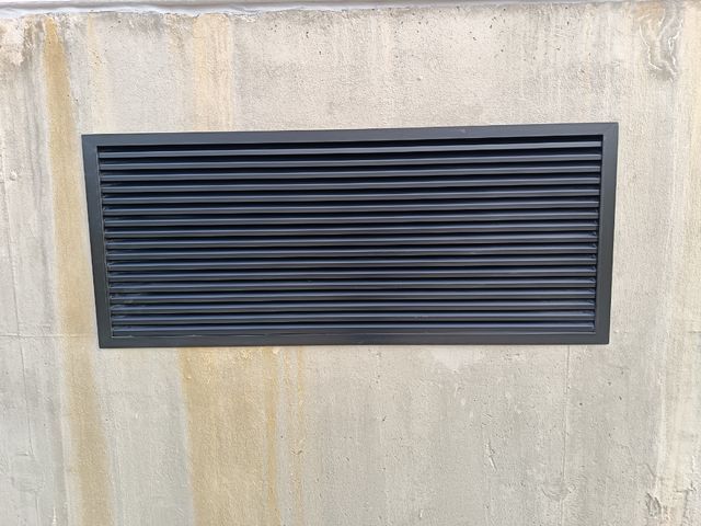 Rejillas de ventilación.