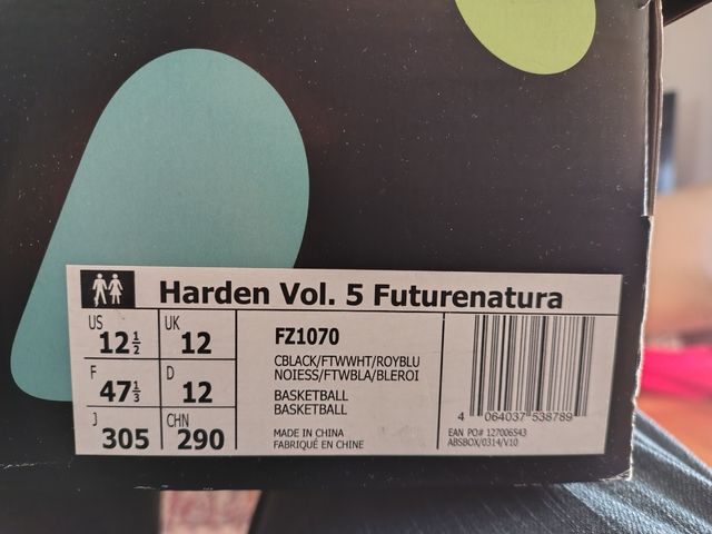 Scarpe da Basket Usate, originali Harden