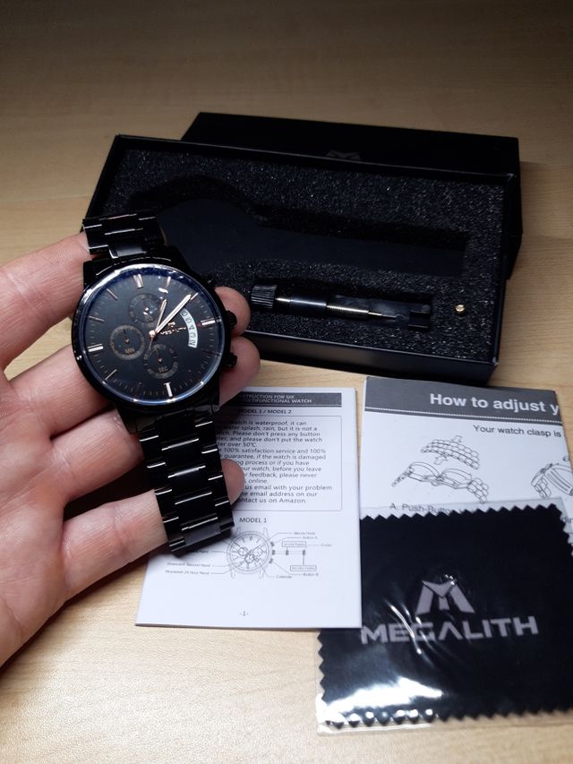 MEGALITH Orologio Uomo Militare