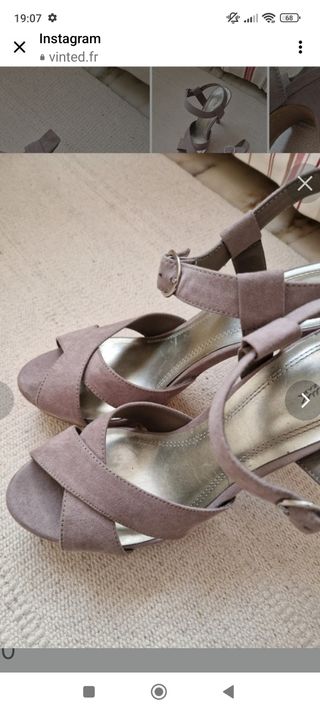 Sandalias beige ZARA. Oportunidad!!