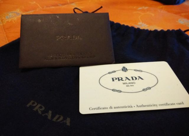 Pochette nuova Prada coloro Cobalto