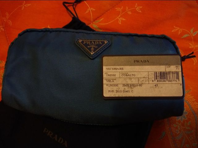 Pochette nuova Prada coloro Cobalto
