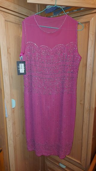 Vestido de fiesta con pedreria