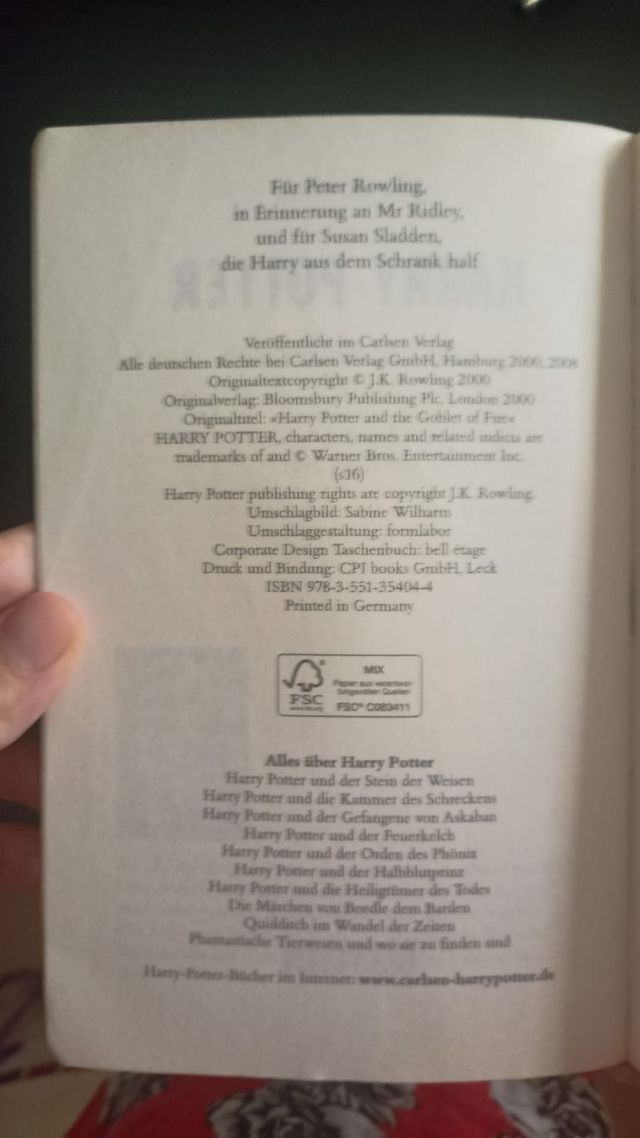 Harry Potter Und Der Feuerkelch (German Edition)