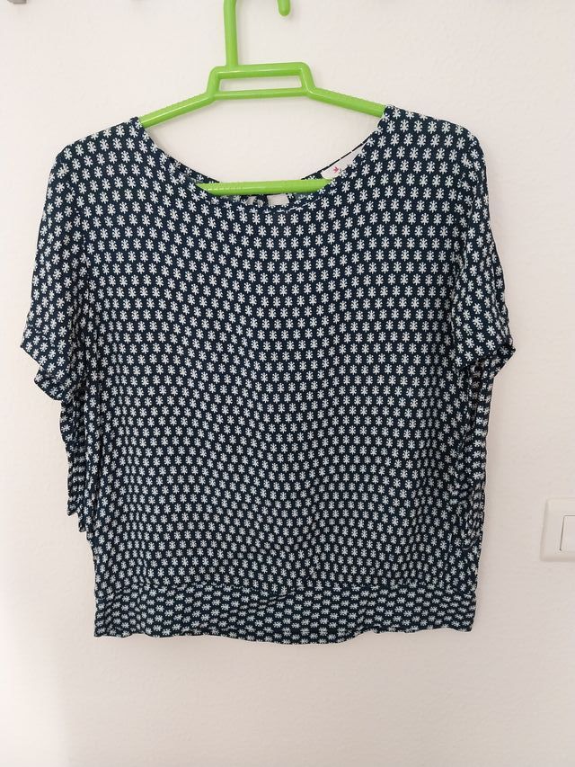 Blusa manga corta mujer