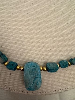 Collar egipcio escarabajo