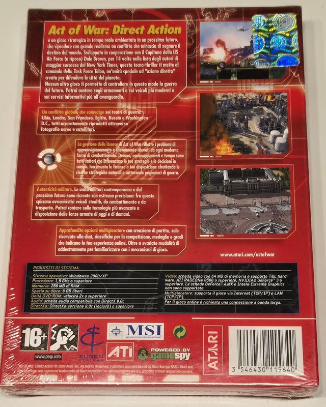 ACT OF WAR PC NUOVO SIGILLATO ITALIANO