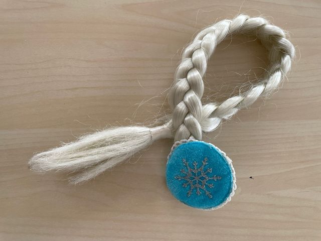 trenza elsa frozen con pinza
