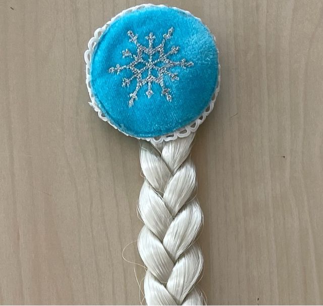 trenza elsa frozen con pinza