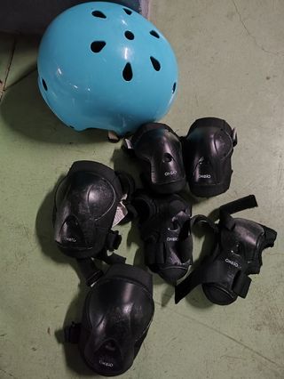 Patines niño, protecciones y casco