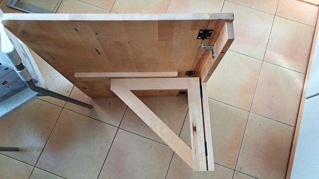 Mesa plegable de pared de madera abedul IKEA Norbo