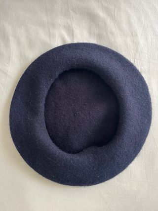 Boina azul marino lana