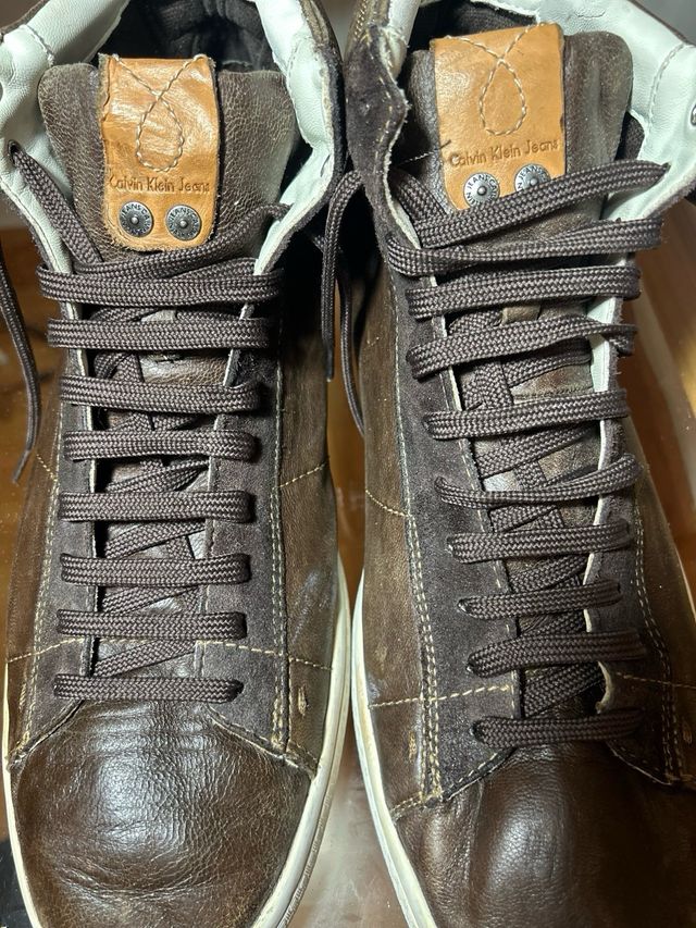 Zapatillas Calvin Klein Jeans de piel marron