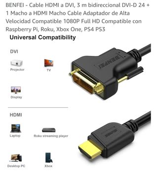 Cable HDMI a DVI