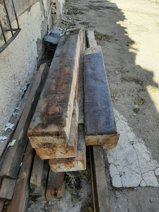 Vigas madera tren