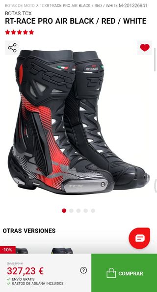 Botas moto TCX RT-PRORACE PRO - T. 44
